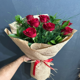  Kemer Flowers Delivery 7 Adet Kırmızı Gül Buket