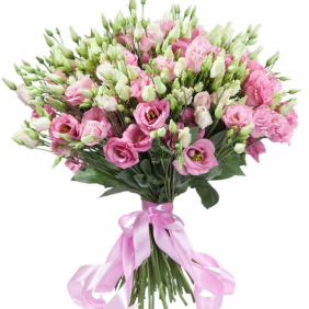  Kemer Flowers Order 51 Adet Pembe Lisianthus Buket 